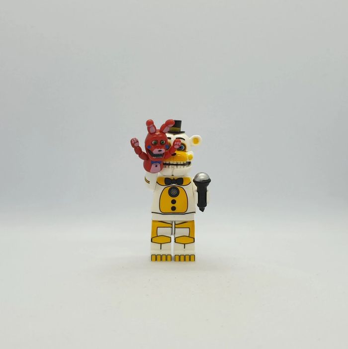 🐻 Figurine Five Nights at Freddy's - Golden Funtime Freddy - (Style Lego) 🐻 - photo numéro 5