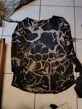 Tunique noire et brun