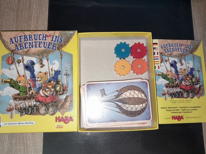 petit jeu haba - aventure en montgolfière