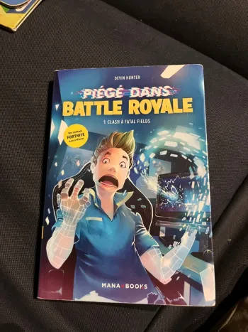 Livre pour enfants Devin Hunter piège dans battle royale clash à fatal Fields