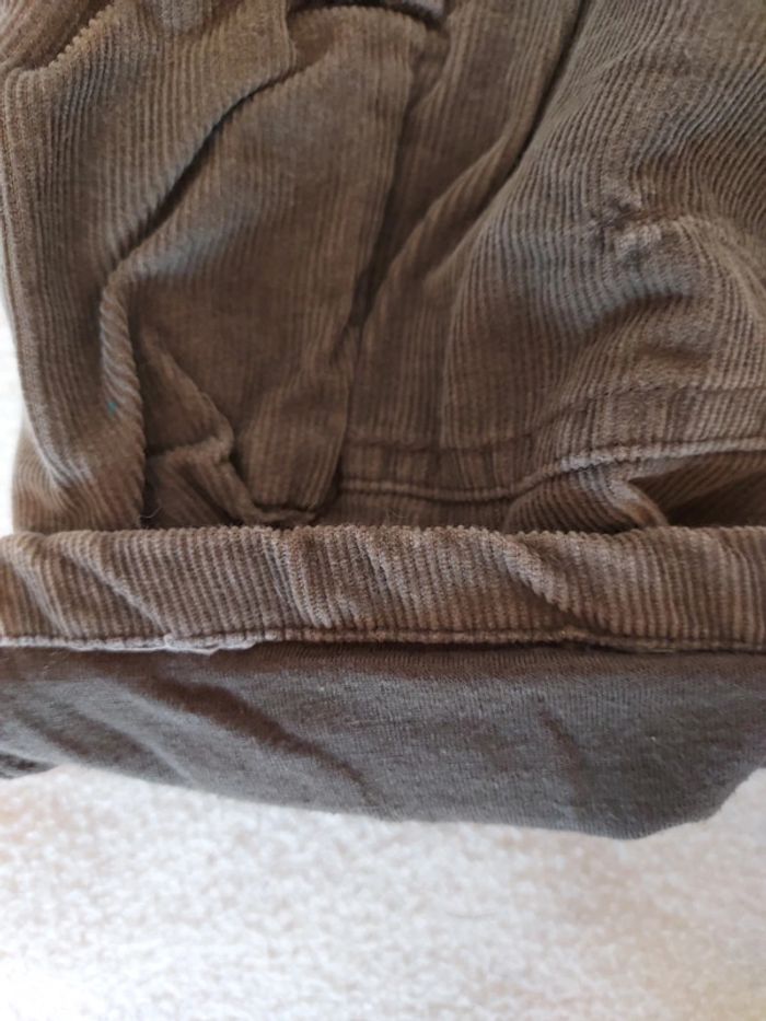 Pantalon brun velours doublé - photo numéro 3