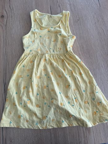 Robe fille citron