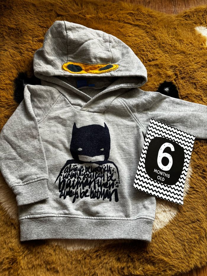 Sweat gris BATMAN t.6m