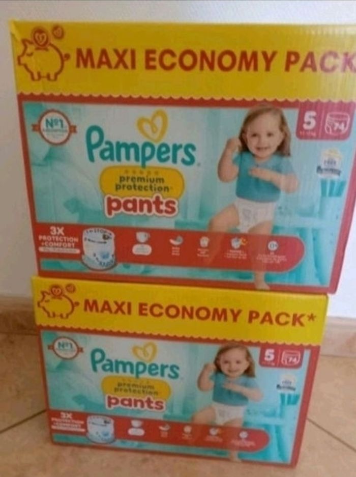 148 couches culotte pampers premium protection taille 5