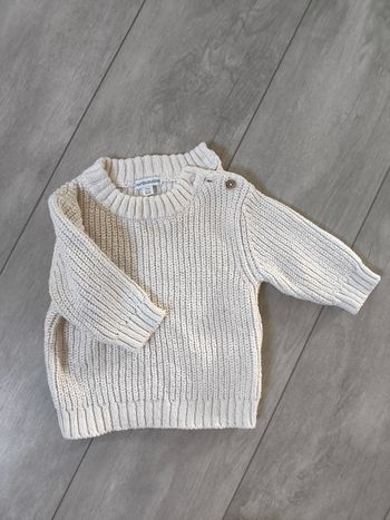 Pull maille crème