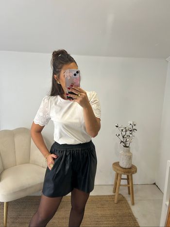 Tee Shirt dentelle blanc