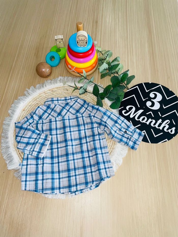 Ensemble 5 pièces ! pantalon chemise et t-shirt manches longues 3 mois obaïbi - photo numéro 9