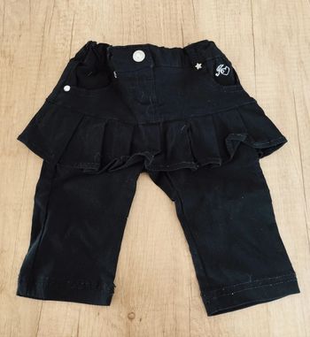 Jupe pantacourt intégré noir taille 6 mois Kimbaloo