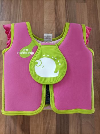 Gilet de flottaison piscine Nabaiji 15-18 kg rose anis
