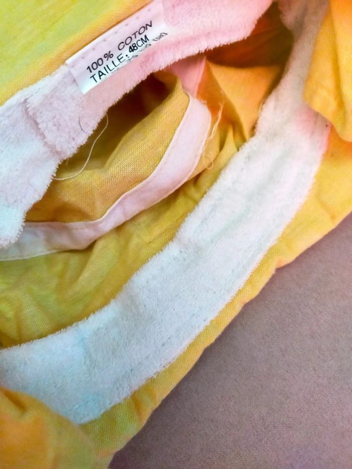 Bob bébé jaune soleil – 48 cm – 100 % coton - photo numéro 6