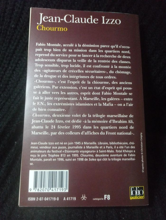 Jean-Claude Izzo - Chourmo - photo numéro 2