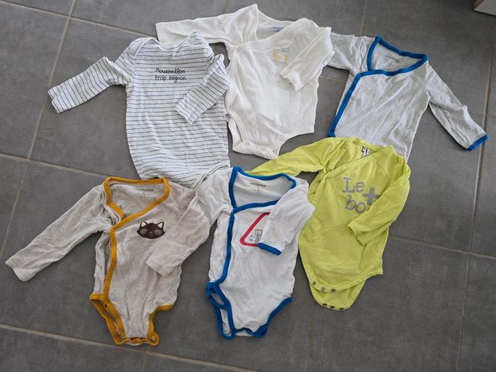 Lot de 3 bodies manches longues