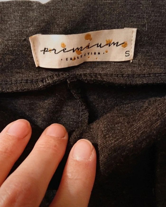 Pantalon droit epais gris anthracite - photo numéro 3