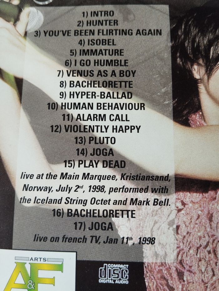 CD Bjork : The Iceland Saga (live Norway 1998) - photo numéro 3