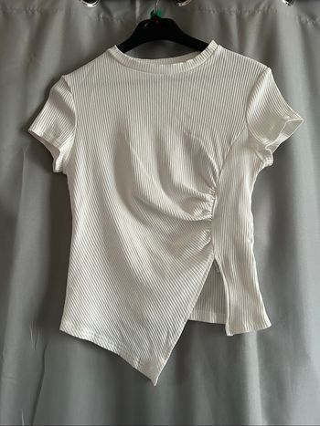 Top asymétrique blanc Shein