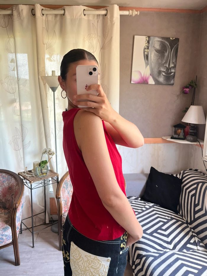 Top asymétrique à zip Népal bohème champêtre y2k 2000yer - photo numéro 3