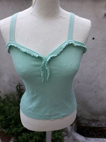 Top à bretelles vert pastel