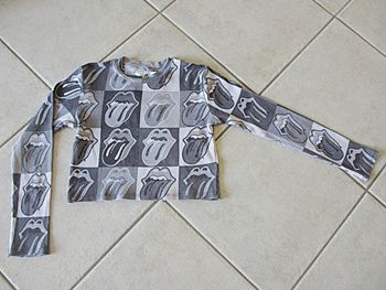 T-shirt court manches longues fille H&M - 10 ans