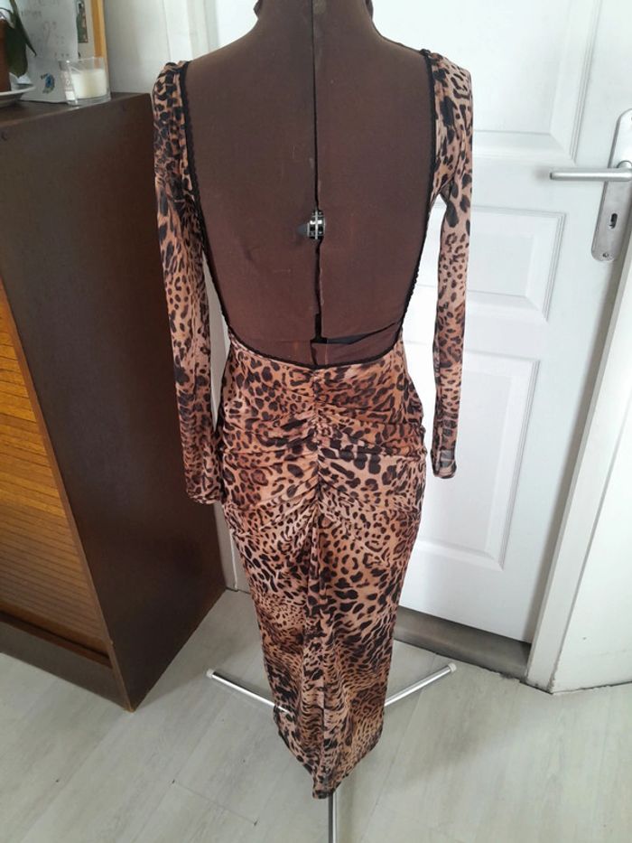 Robe dos nu leopard Jaded rose neuve sans etiquette - photo numéro 4