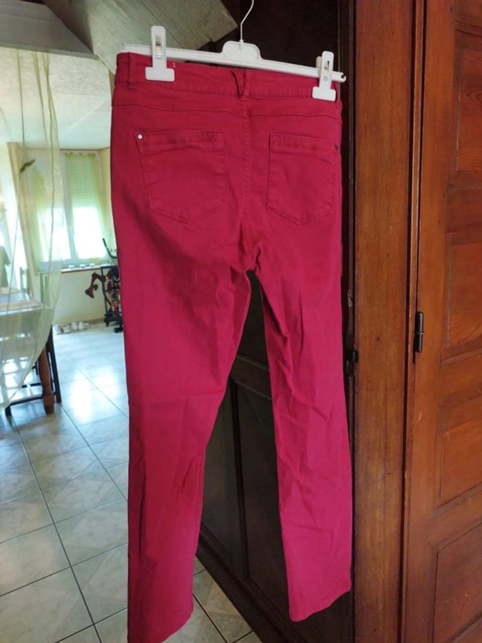 Jeans bordeaux droit Grain De Malice L/40 - photo numéro 8