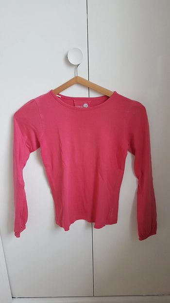 T-shirt manches longues rose fille