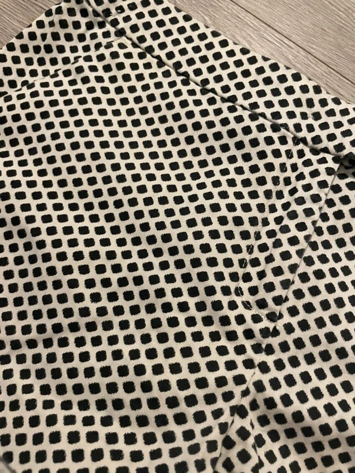 Short H&M T34 – imprimé noir et blanc, chic et décontracté - photo numéro 4