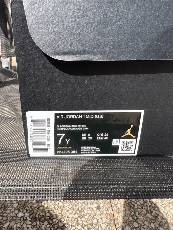 Nike air jordan 1 mid bred 40 neuve - photo numéro 9