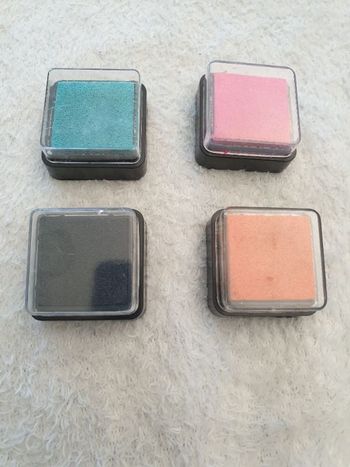 Lot de 4 encres pour tampons