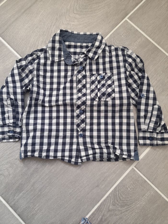 Chemise manches longues Primark garçon 24/36 mois