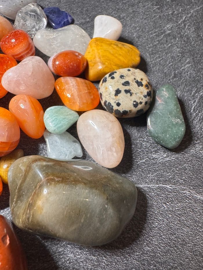 Lot pierres polies naturelles – mix tailles 462g - photo numéro 4