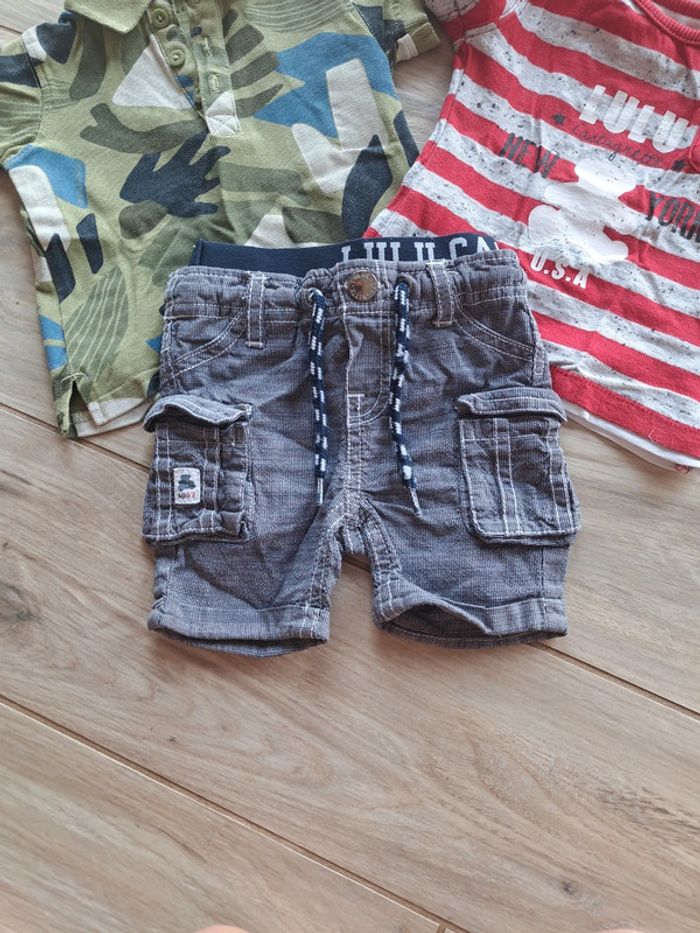 Ensemble tee-shirt short lulu castagnette 6 mois. - photo numéro 2