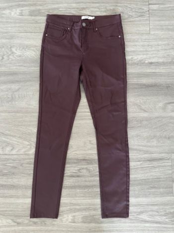 Jean skinny slim huilé bordeaux prune B. Young T29 38 M