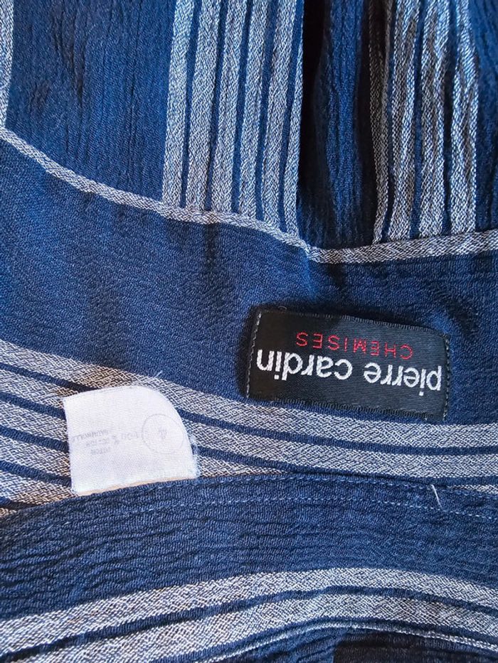 Chemise manche courte bleu Rayure - photo numéro 6