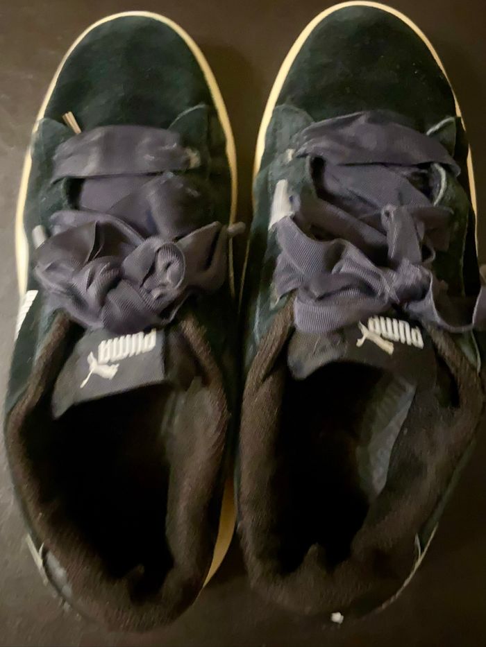 Baskets »Puma »noires/bleu marine - photo numéro 5