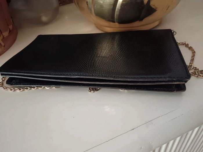Sac pochette chaîne Lancel vintage - photo numéro 3