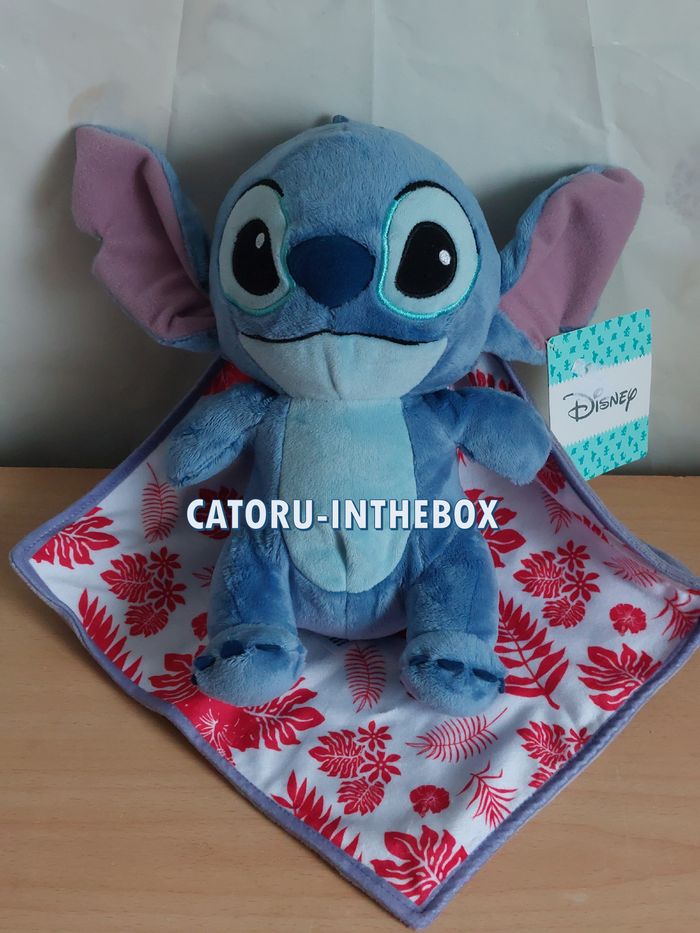 Doudou peluche avec couverture / Comforter Disney Stitch - photo numéro 2