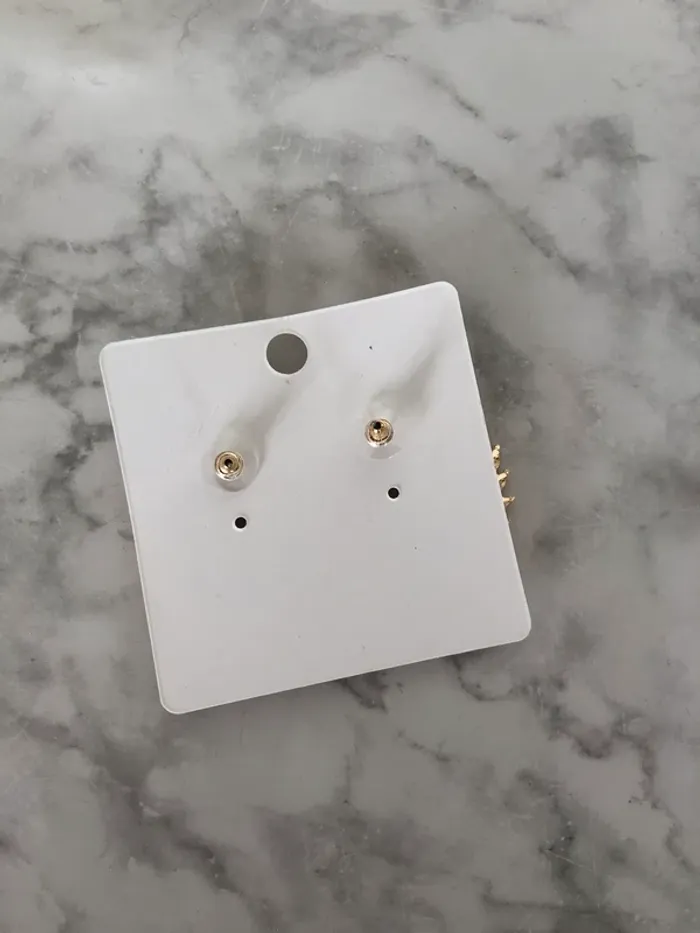 Boucles d’oreilles anneaux strass - photo numéro 2