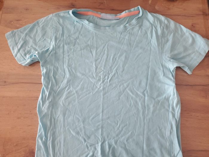 Tshirt bleu uni manches courtes NKY 8 ans - photo numéro 2