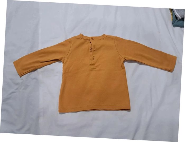 T- Shirt doublé moutarde Tiger Boy Campus - photo numéro 3