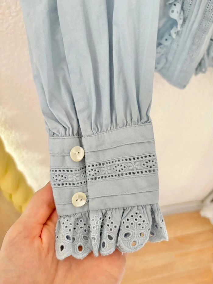 Chemise Antik Batik Diane bleue / taille S - photo numéro 4