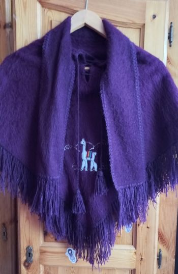 Poncho péruvien enfant mixte