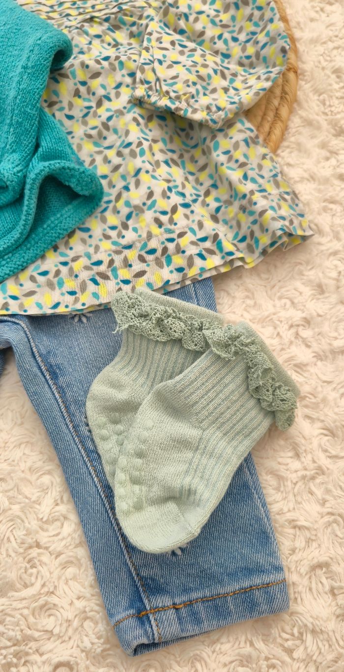 Ensemble pantalon, blouse, gilet Obaïbi 6 mois - photo numéro 2