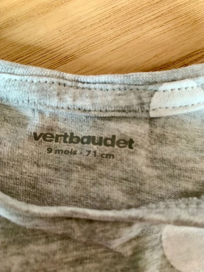 Tee-shirt manches longues 9 mois fille Vertbaudet - photo numéro 4