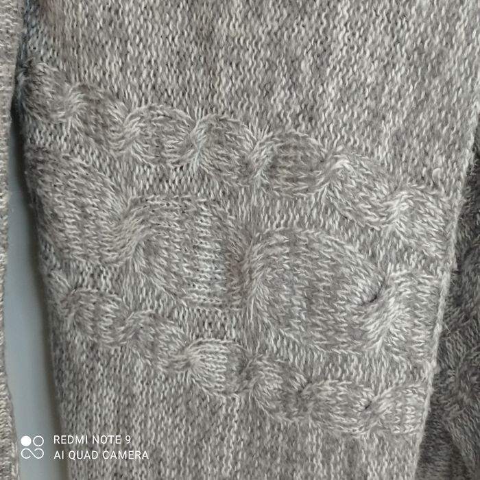 Gilet gris beige asymétrique t36 - photo numéro 5