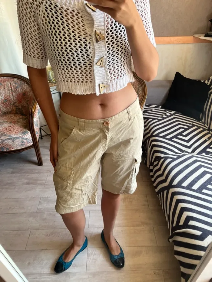 Jort long Bermuda cargo baggy y2k 2000yer - photo numéro 4