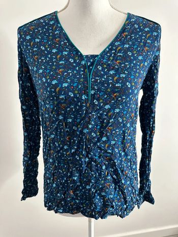 Blouse à fleurs et perroquets Esprit T38 M