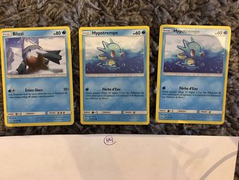 Cartes Pokémon base coloris bleu