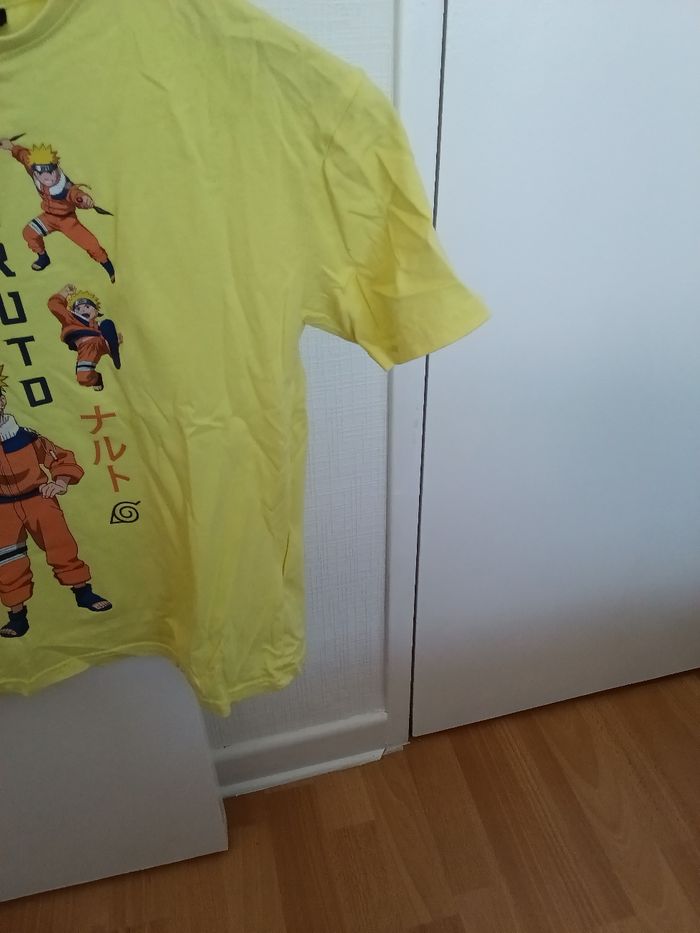 Tee-shirt Naruto jaune et multicolore - photo numéro 3