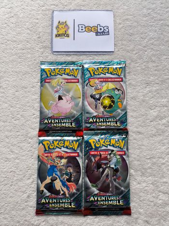 Artset Booster Pokémon EV9 – Aventures Ensemble – Lot de 4 Boosters