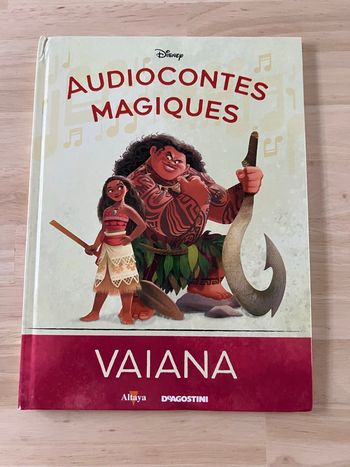 Livre Disney Audiocontes Magiques n°38 – Vaiana – Bon État (Sans Figurines)